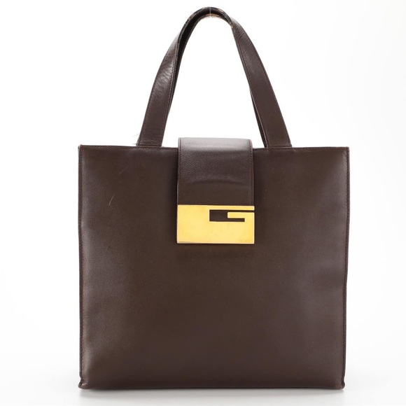 Gucci Brown Leather Tote Bag. Good condition! - Picture 2 of 10